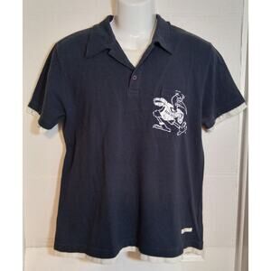Miami Hurricanes Red Jacket Blue Polo Women's Large
